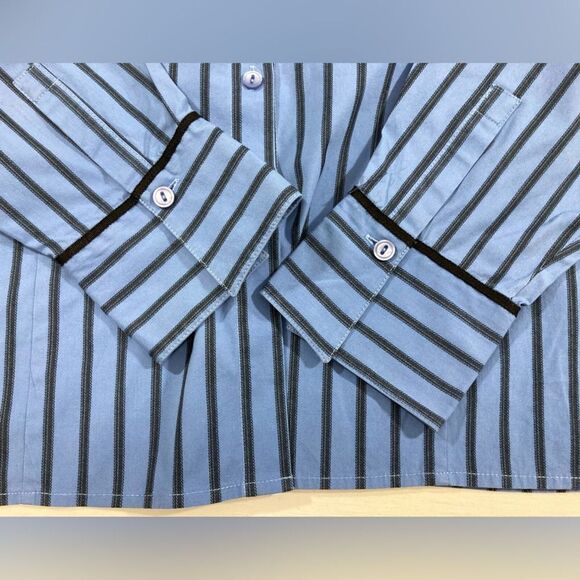 Pendleton Shirt Women’s 18W Blue Stripe Button Up Long Sleeve Casual Vintage - Picture 4 of 11